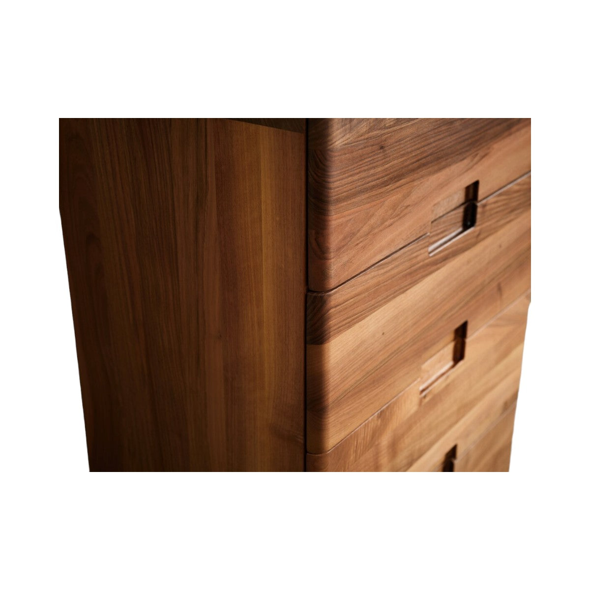 Nevio Walnut Wood Chest of Drawers 8