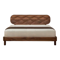 Aase Walnut Wood Bed