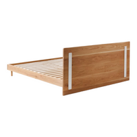 Aasiya Oak Wood Bed