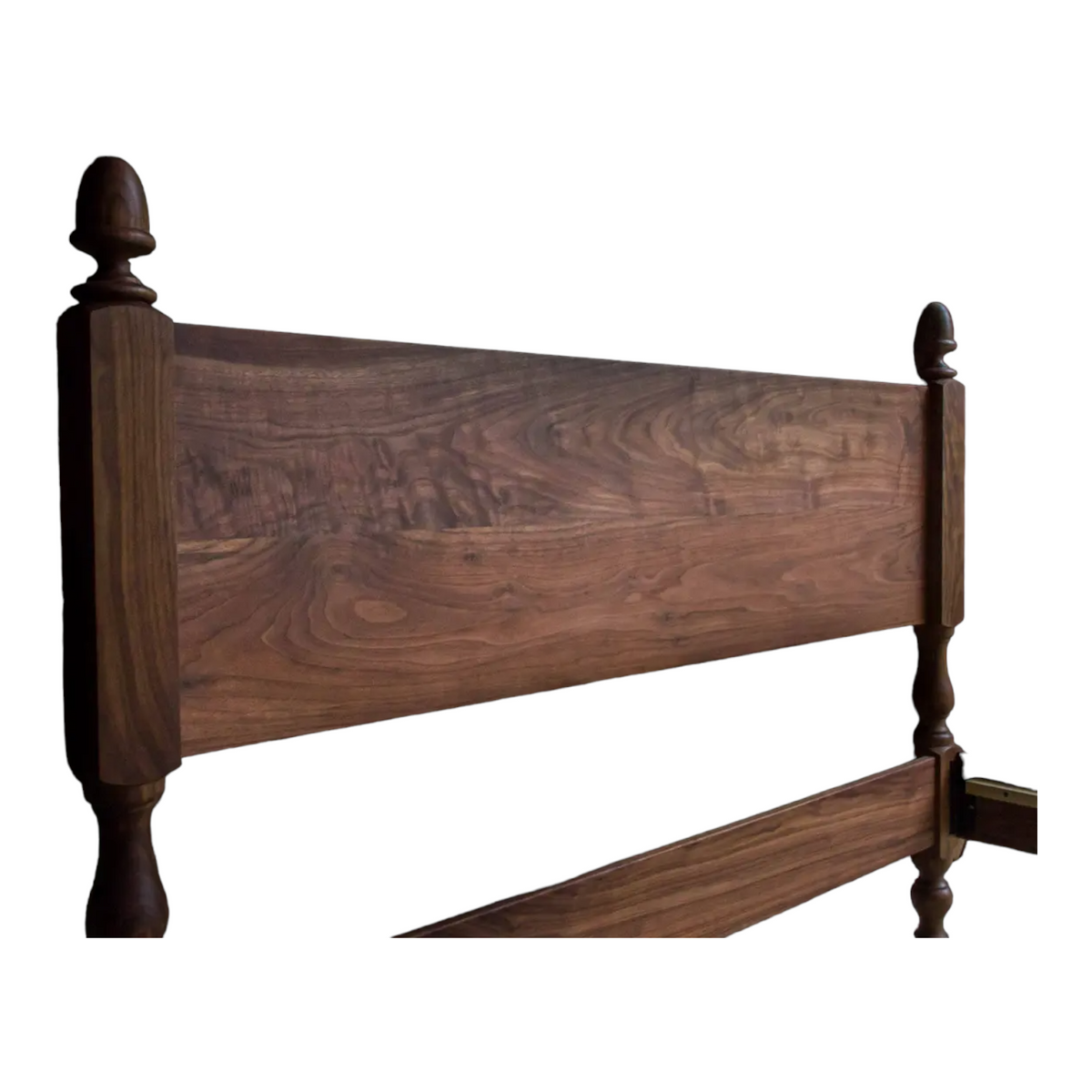 Acelynn Walnut Wood Bed