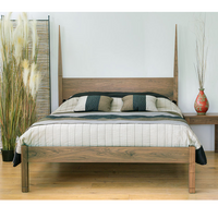 Adam Walnut Wood Bed