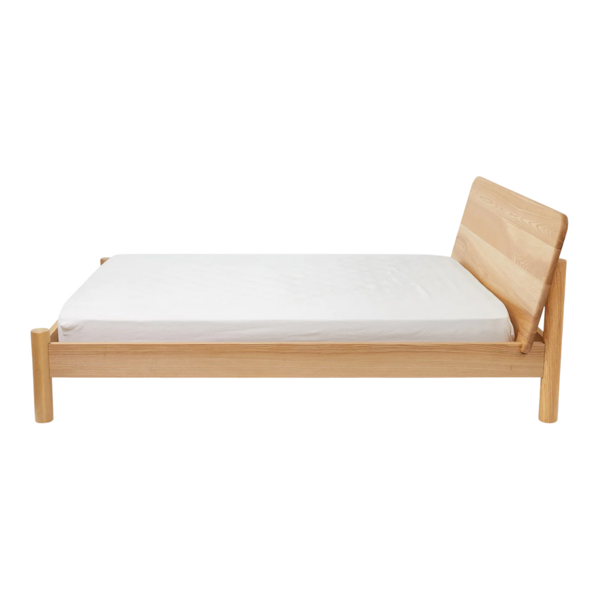 Aika White Oak Wood Bed