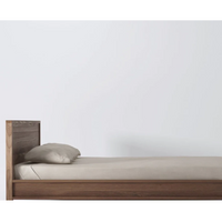 Ailis Walnut Wood Bed