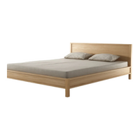 Ailis White Oak Wood Bed