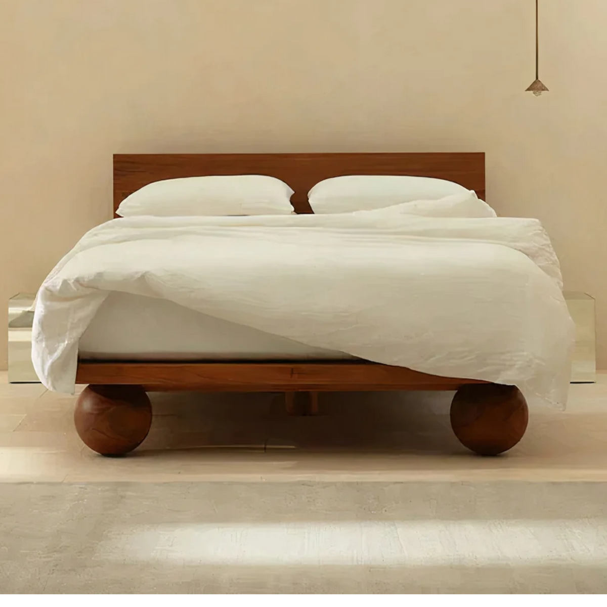 Aadi Oak Wood Bed 3