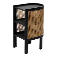 Nova Teak Wood & Rattan Bedside