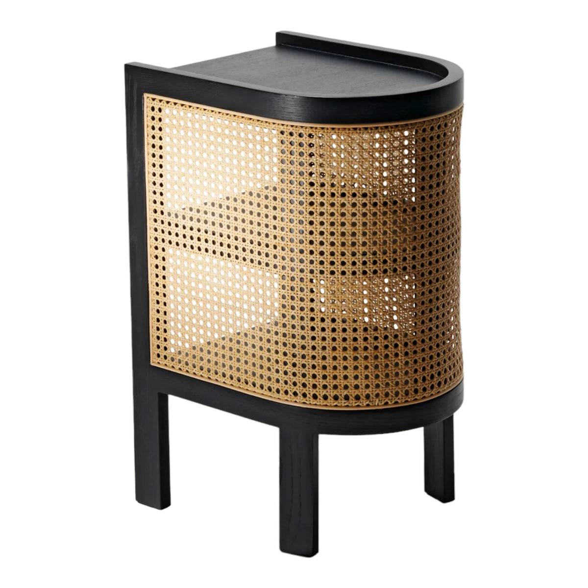 Nova Teak Wood & Rattan Bedside